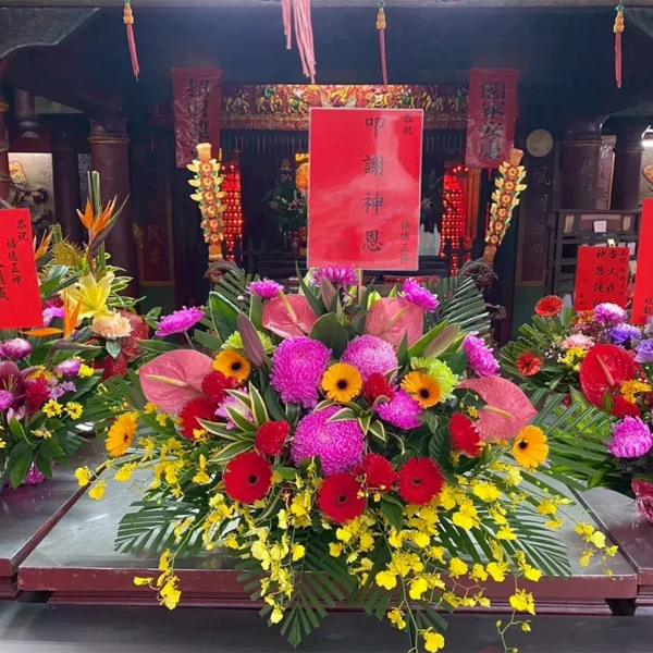 神明桌花C_弘曜花藝版權所有