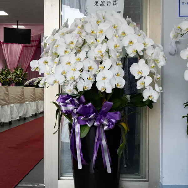 喪禮蘭花C_弘曜花藝版權所有