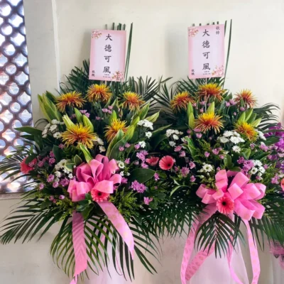 喪禮高架花籃G_弘曜花藝版權所有