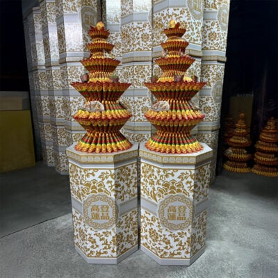 豪華金紋蓮花塔