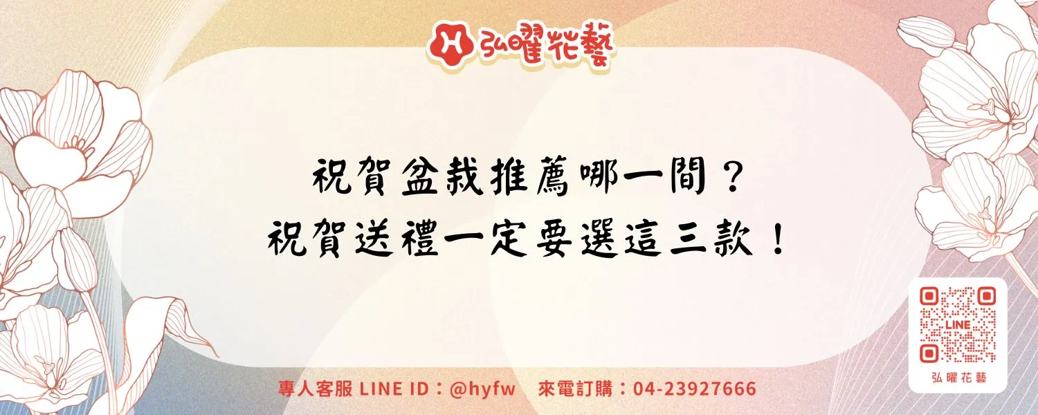 祝賀盆栽推薦哪一間？祝賀送禮一定要選這三款！