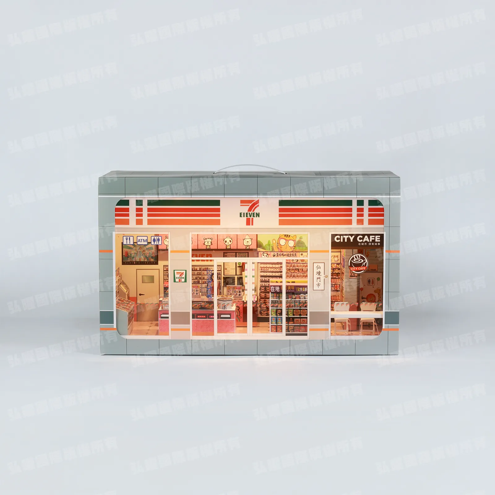 紙紮7-11便利商店情境禮盒-1 紙紮7-11便利商店情境禮盒-1