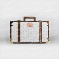 紙紮LV奢華金燦皮箱(黑白)-7