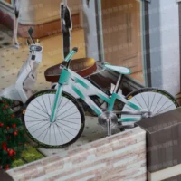 紙紮上荷苑(藍頂紅傘)-7