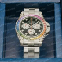 紙紮勞力士彩虹迪通拿男手錶-2