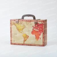 紙紮旅行地圖皮箱-2