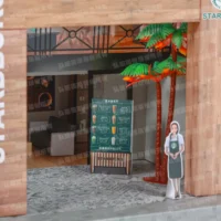 紙紮景觀星巴克-6