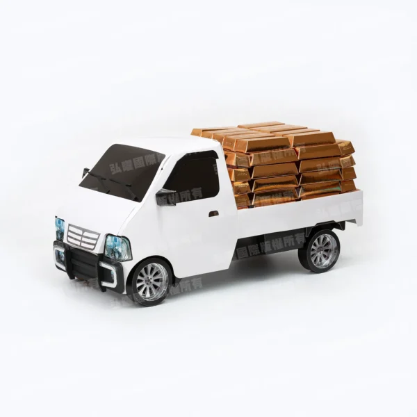紙紮發財車(白)-1
