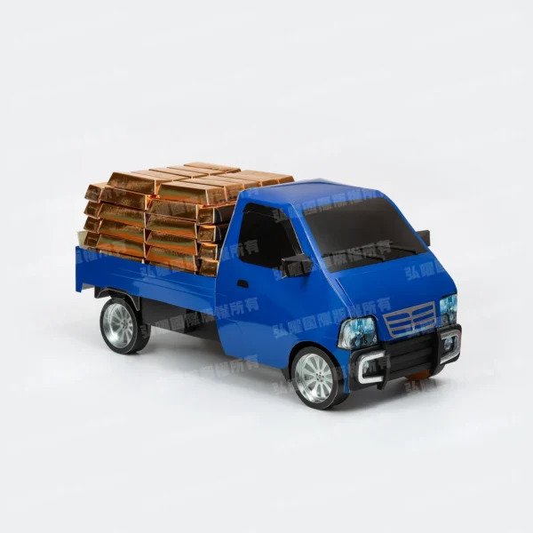 紙紮發財車(藍)-1