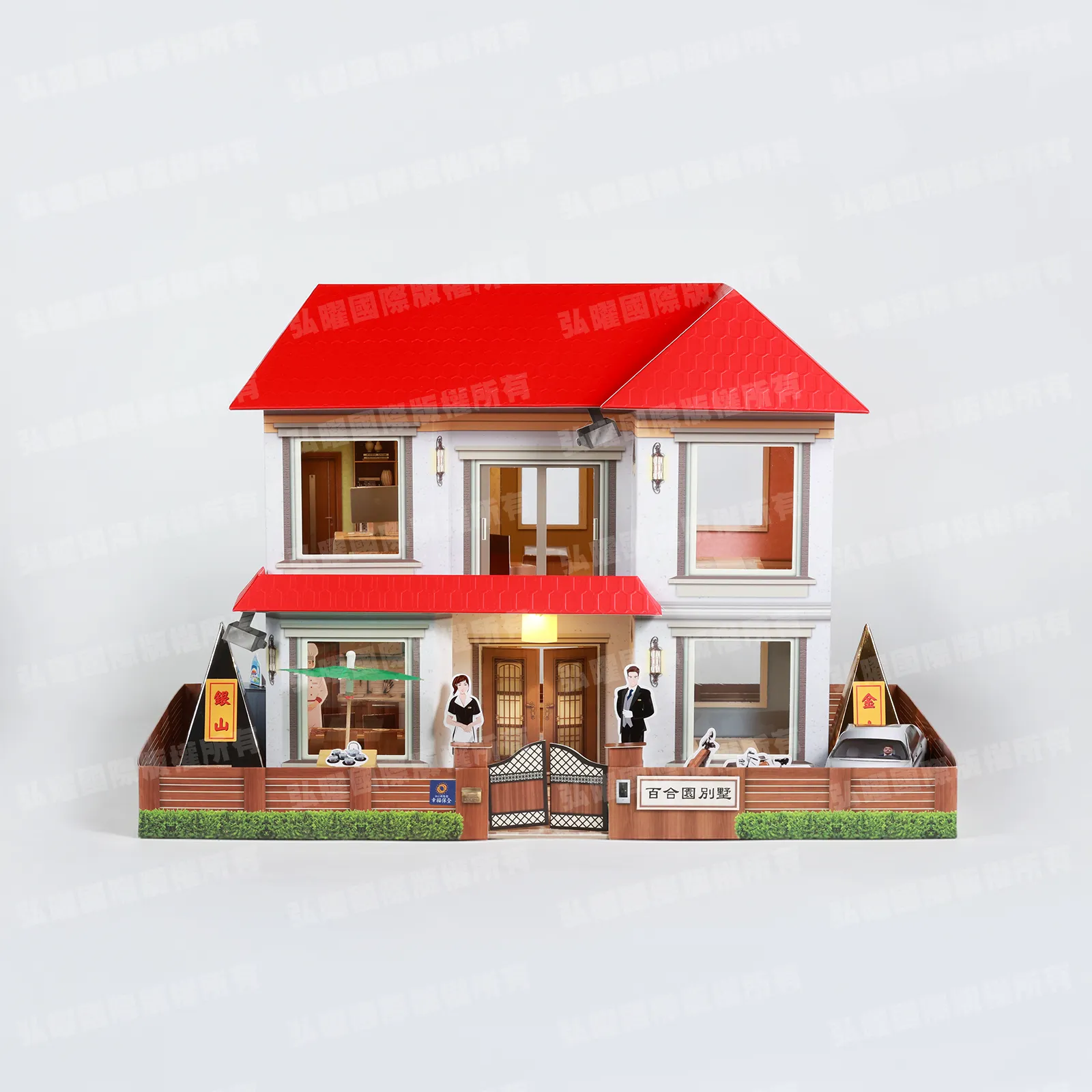 紙紮百合園(紅)-1 紙紮百合園(紅)-1