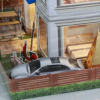 紙紮百合園(藍)-7