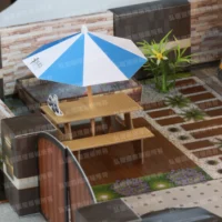 紙紮百合園(藍)-8