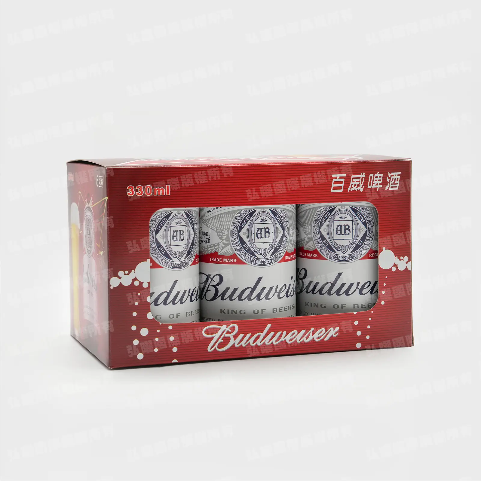 紙紮百威啤酒六入組-2