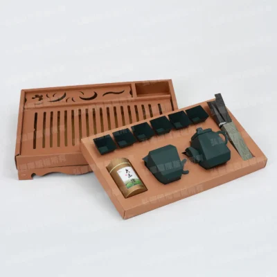 紙紮茶具組(墨綠)-1
