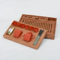 紙紮茶具組(紅)-1