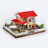 紙紮誼居園別墅(紅)-2