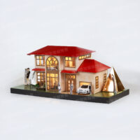 紙紮迷你金銀屋開燈-3