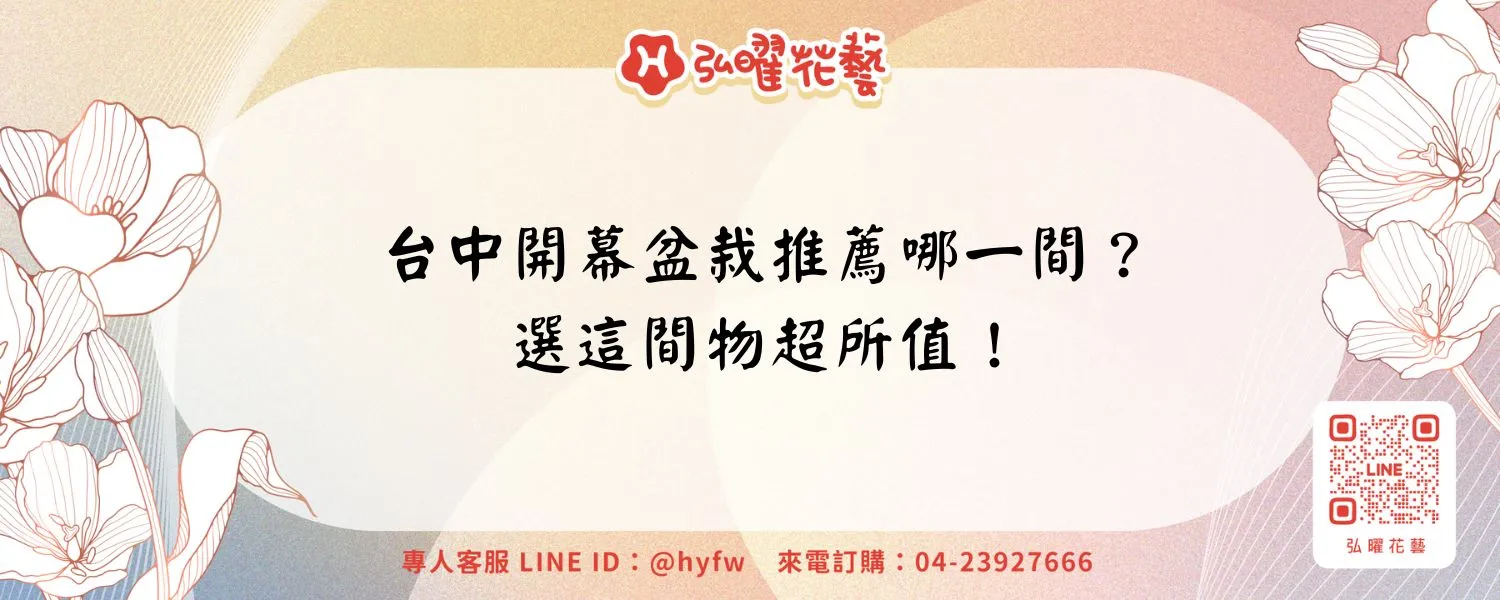 台中開幕盆栽推薦哪一間？選這間物超所值！