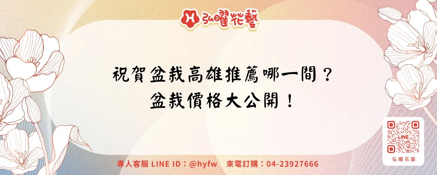 祝賀盆栽高雄推薦哪一間？盆栽價格大公開！